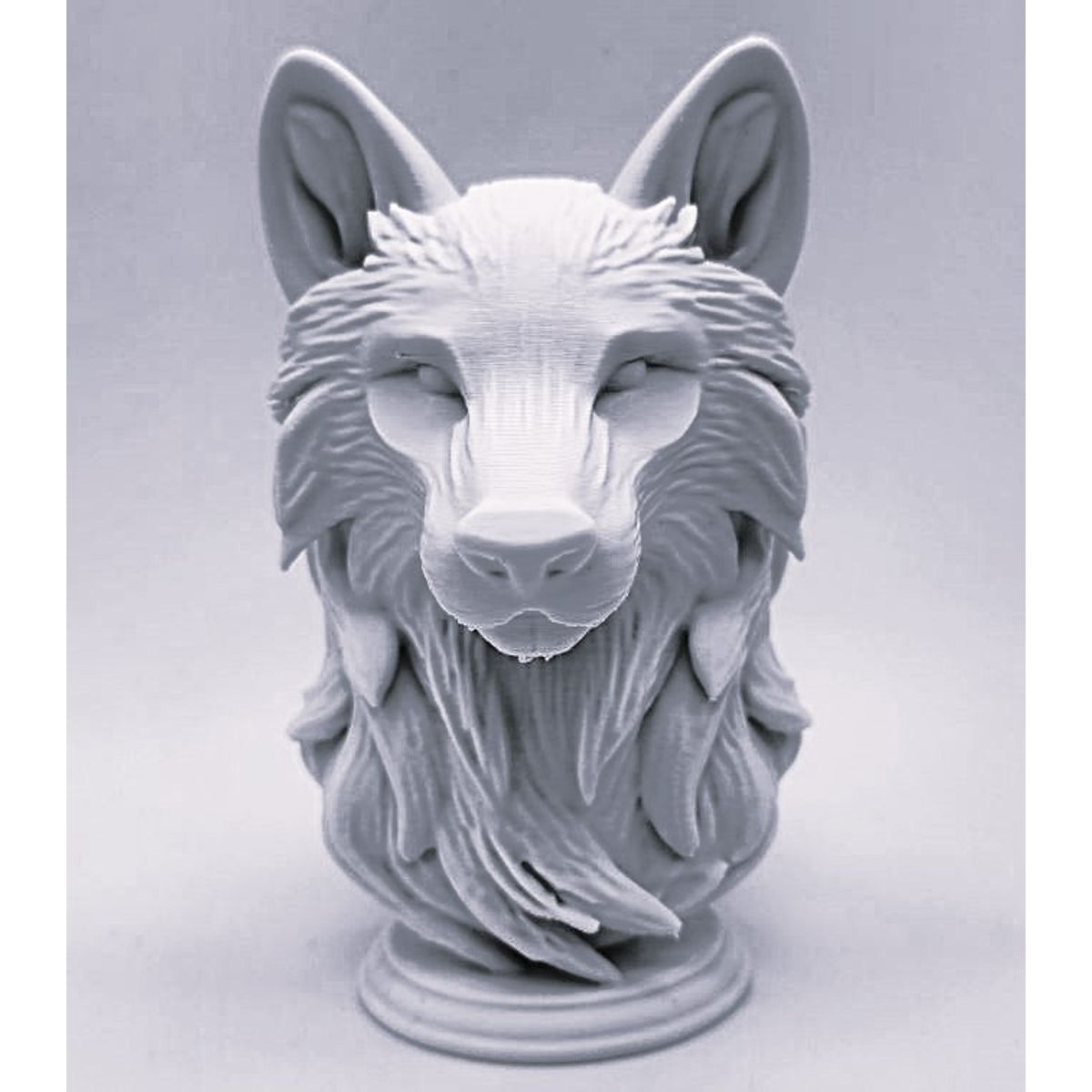 GENERICO - ADORNO EXCLUSIVO LOBO BLANCO 46cm x 27cm x 38cm