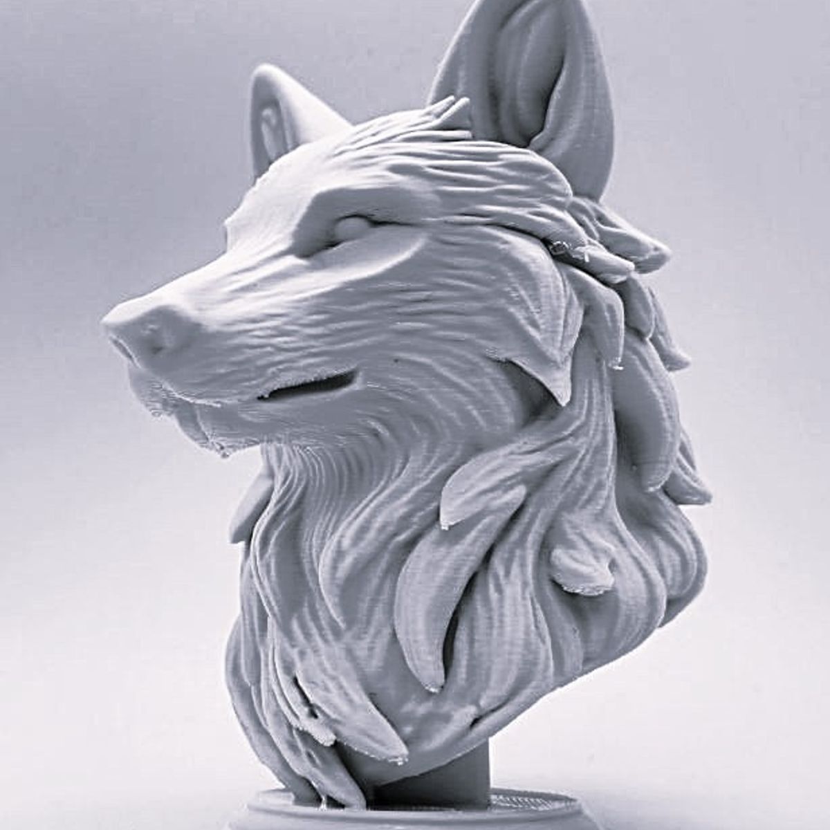 GENERICO - ADORNO EXCLUSIVO LOBO BLANCO 46cm x 27cm x 38cm