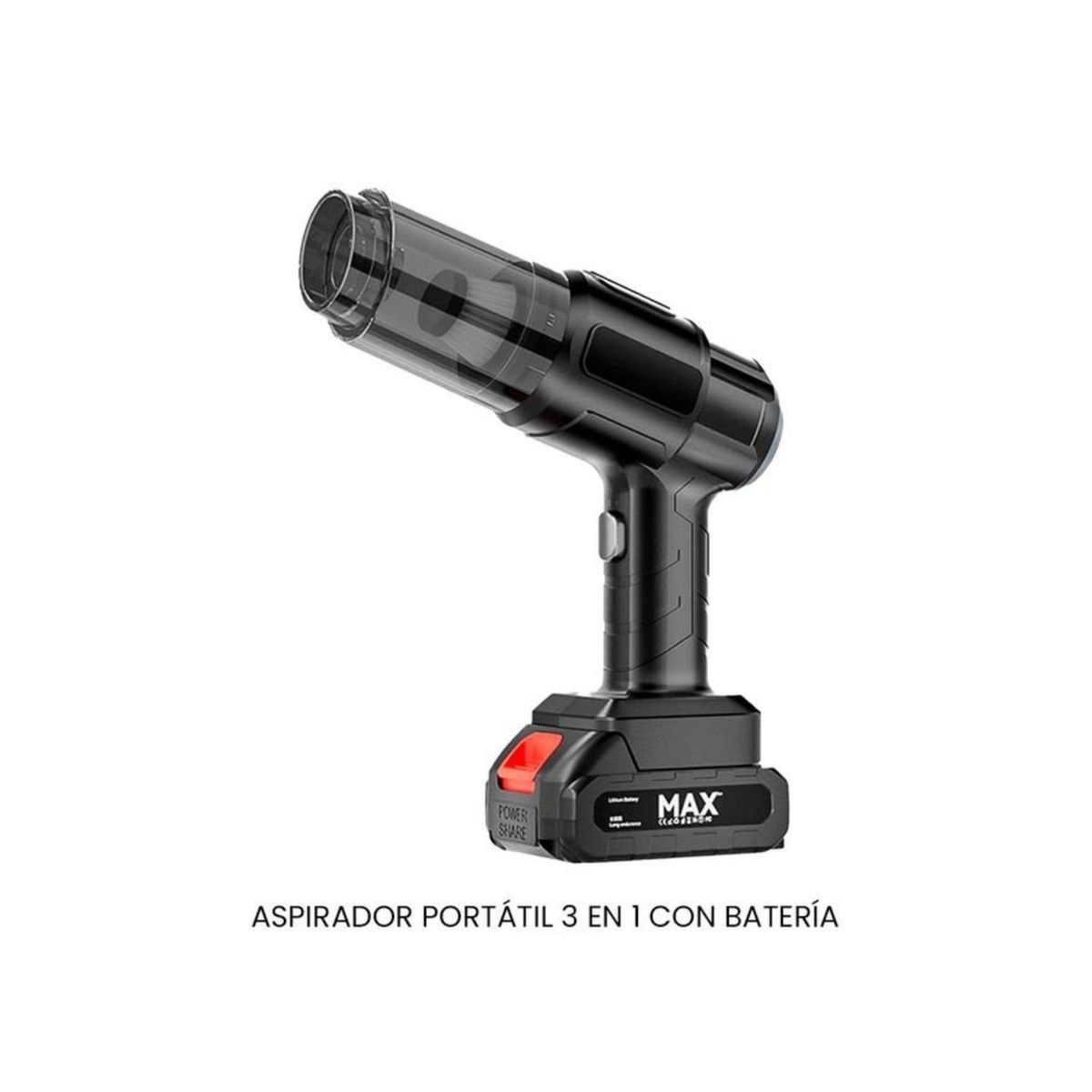 GENERICO - Aspiradora Recargable Con Bateria + Pulverizador De Agua