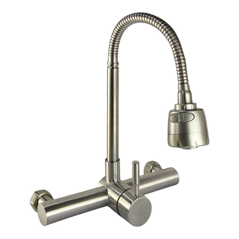 APACHE - Grifo Cocina Monomando con Cuello Flexible y Aireador dos funciones