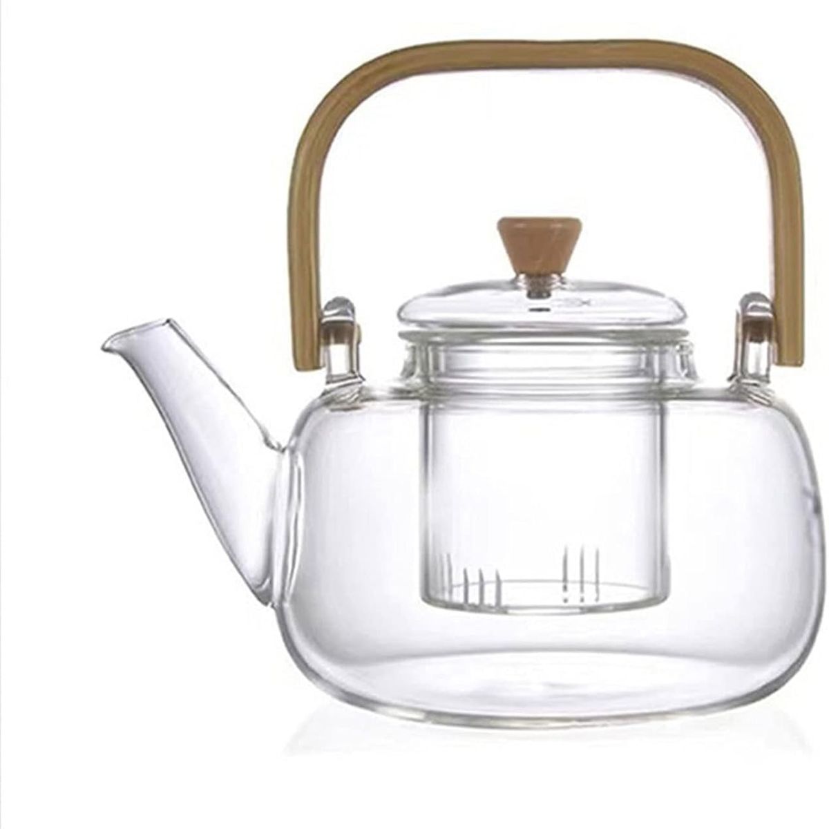 GENERICO - Tetera de vidrio de borosilicato con infusor 1000 ml