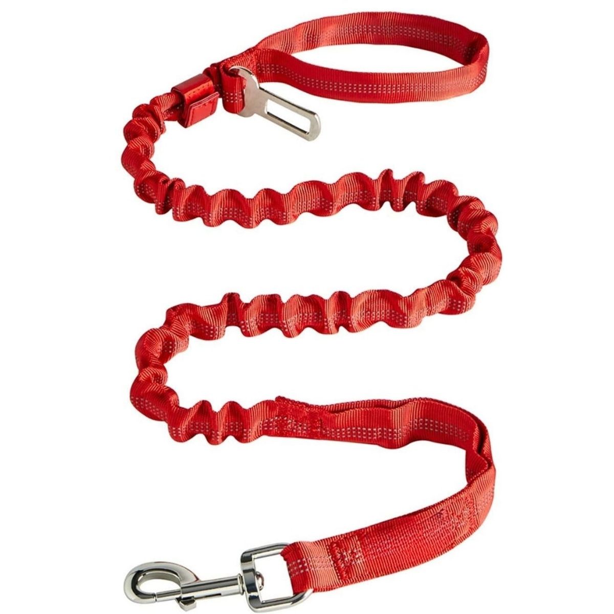 IMPORTADO MC - Correa Elástica Táctica Antitirones para Perros medianos y Grandes Clip de Seguridad y Asa Doble