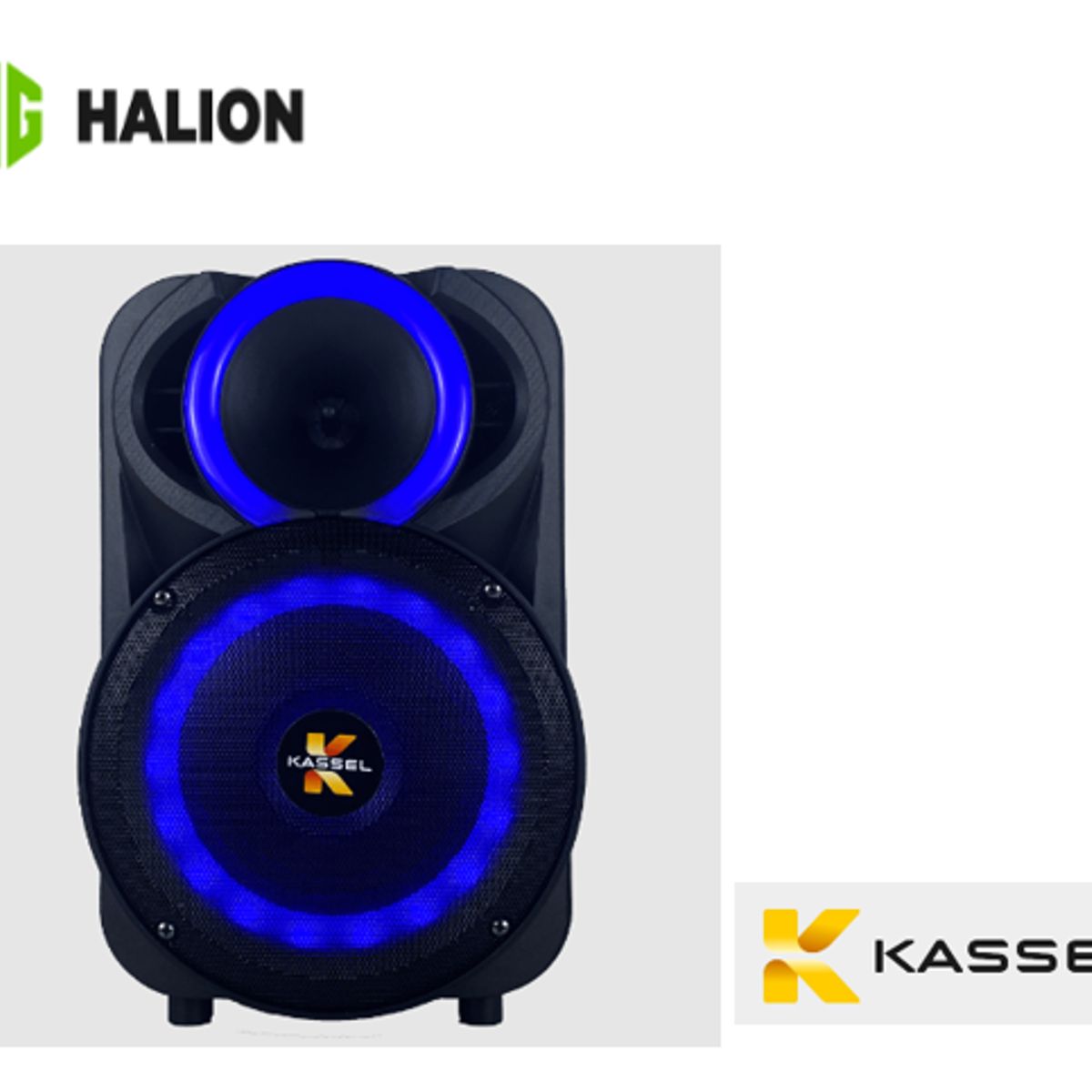 HALION - Parlante Portatil K814 USB TF Bluetooth TWS RADIO FM KASSEL