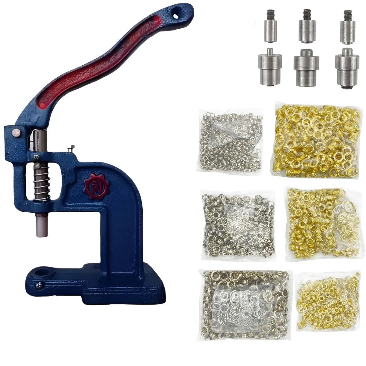 GENERICO - Máquina Troqueladora Con 6000 Ojales 6 Mm, 10 Mm Y 12 Mm