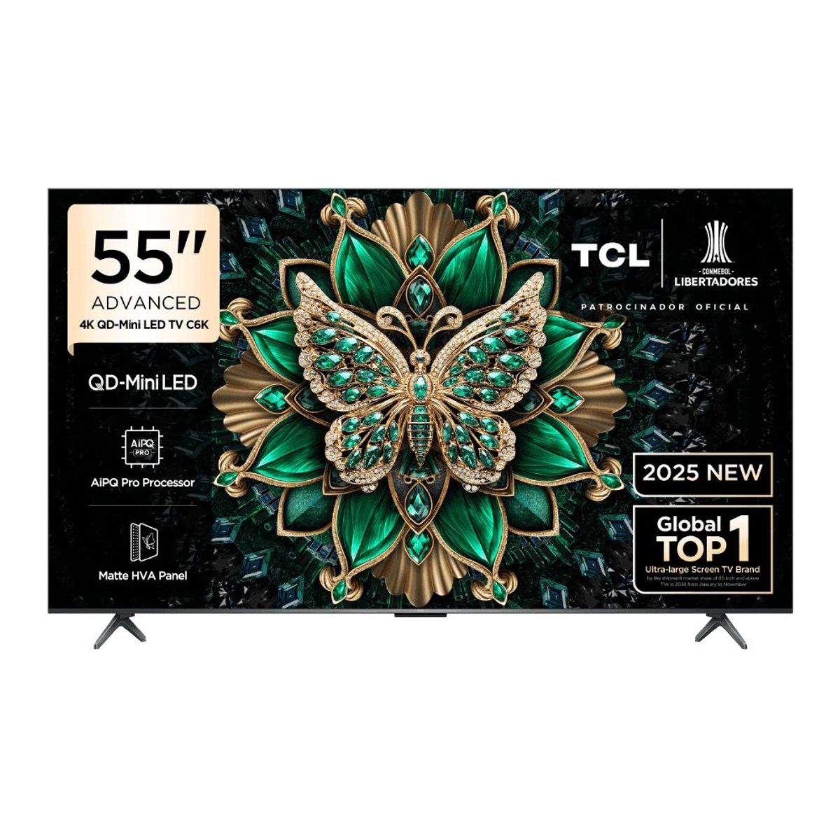 TCL - Televisor Smart UHD 4K 55 pulgadas TCL QD MiniLED 55C6K
