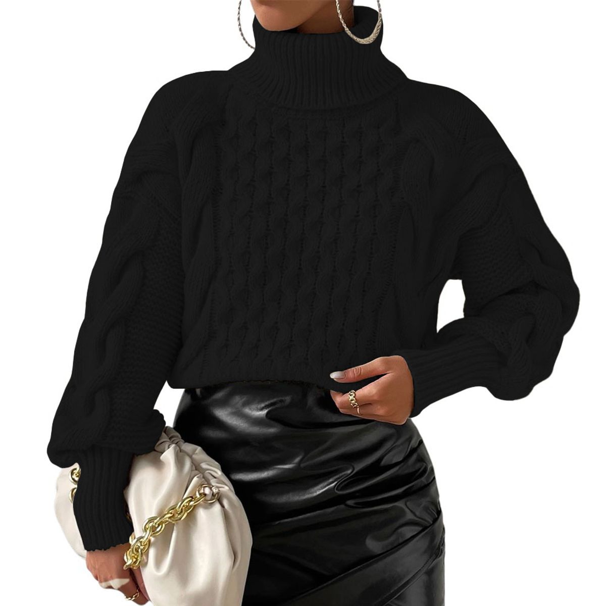 GENERICO - Chompa Mujer 52794153 Doble Cara 40C Sot-28 Color Negro