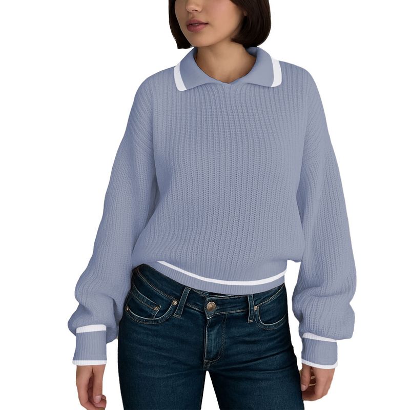 GENERICO - Chompa Mujer Camisero Dralom 463G-27 Color Gris