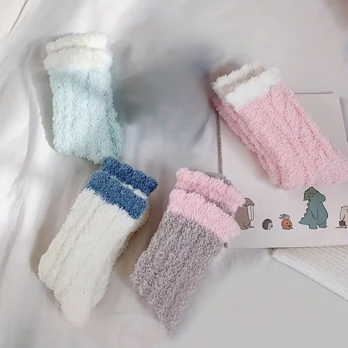 GENERICO - Medias o calcetines abrigadores para niños talla 22 al 29