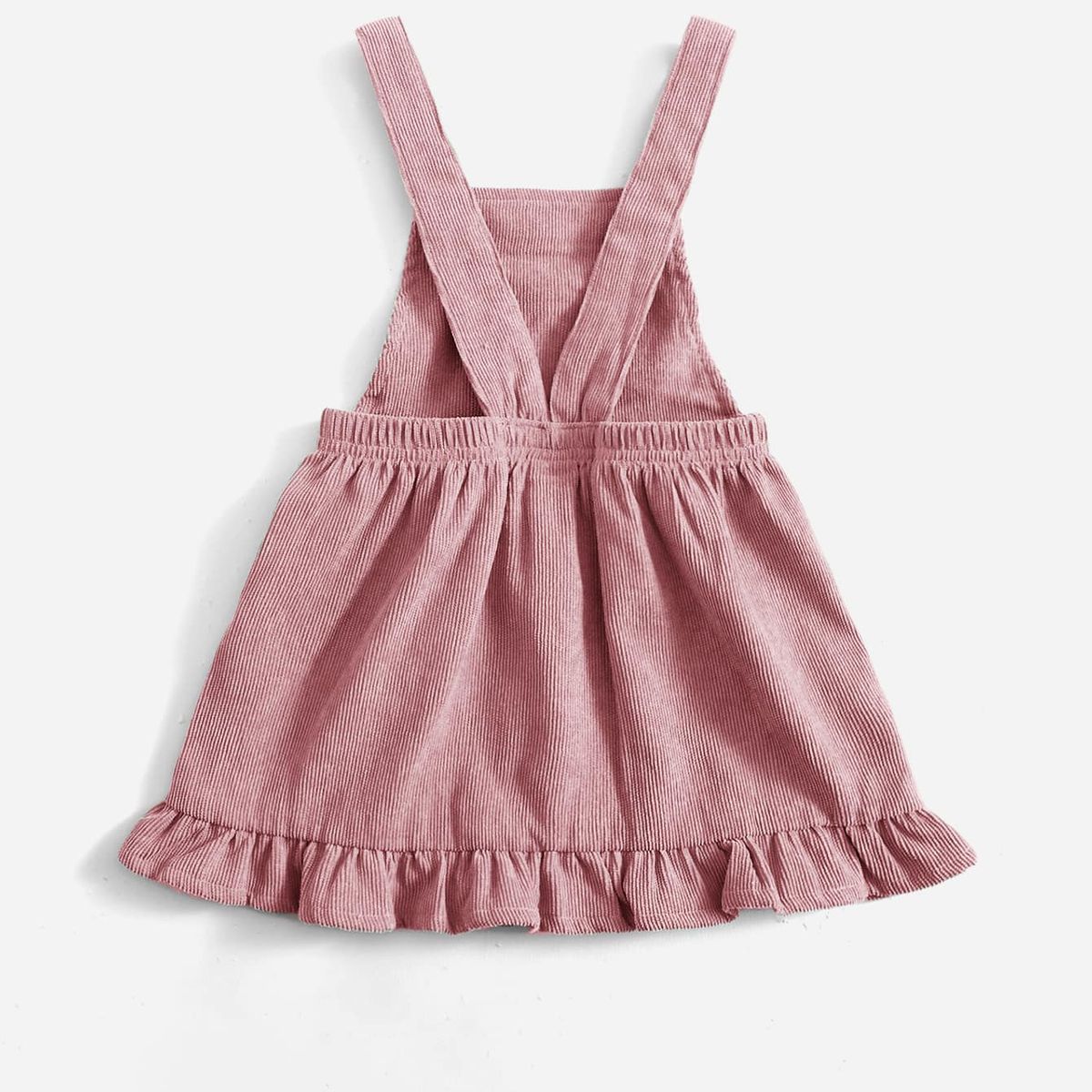 GENERICO - Vestido Overol Dream en corduroy con bordado de arcoíris