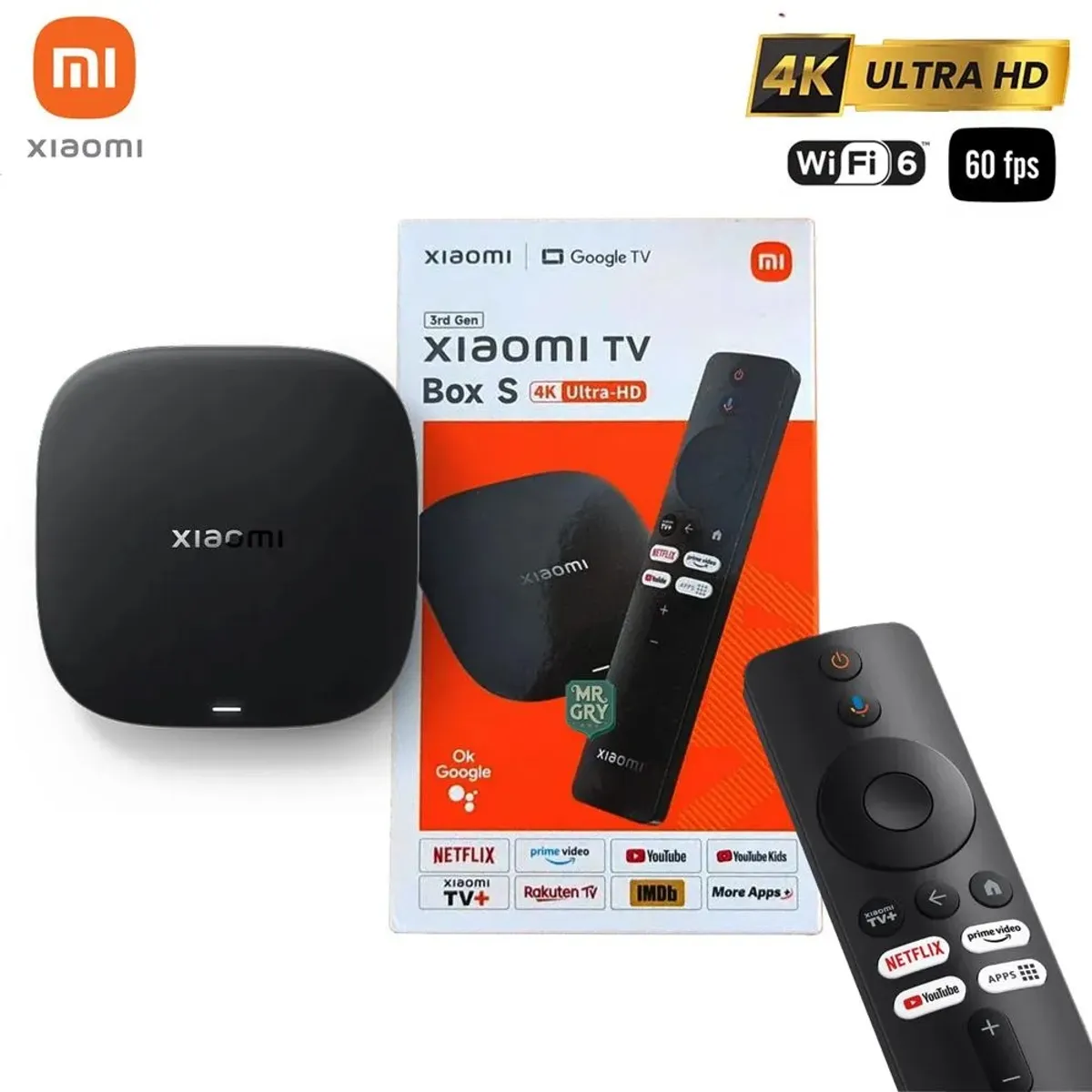 XIAOMI - TV Box Xiaomi S 3rd Gen - 4K UHD Google TV 2GB RAM 32GB ROM
