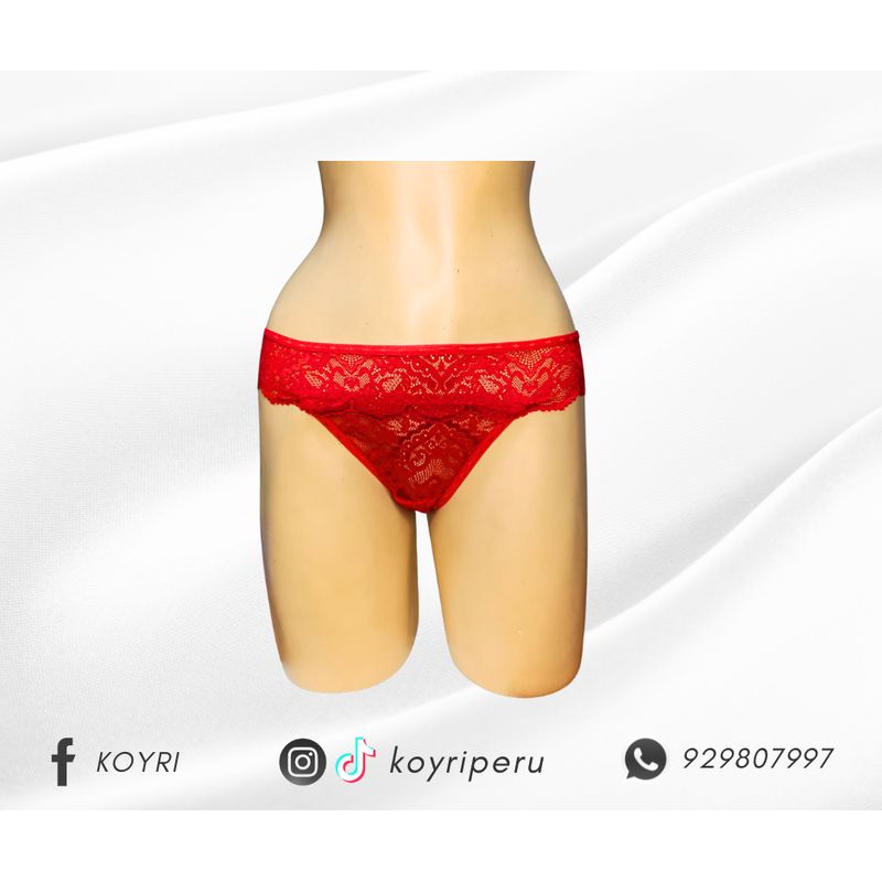 GENERICO - PACK 3 TANGA PERLA - ENCAJE