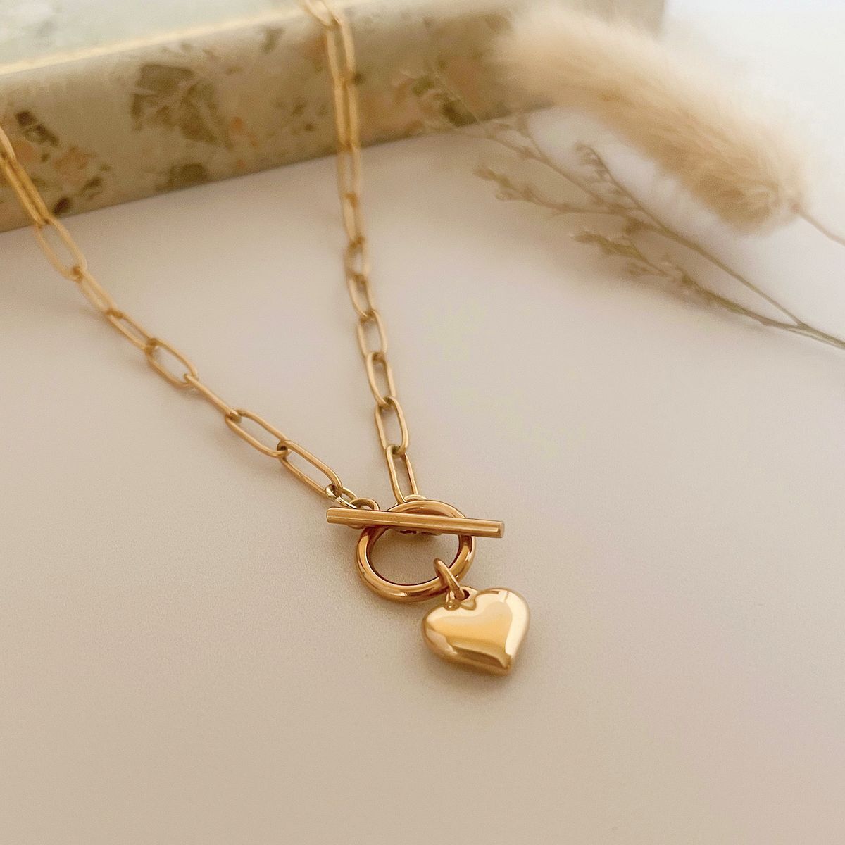 GENERICO - Collar eslabón con corazón - Naif Jewerly