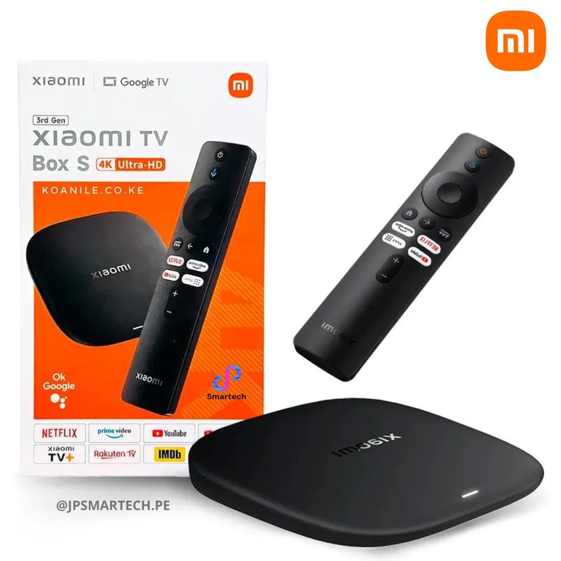 XIAOMI - XIAOMI MI TV BOX S 3RA GEN GOOGLE TV CHROMECAST - VERSION GLOBAL