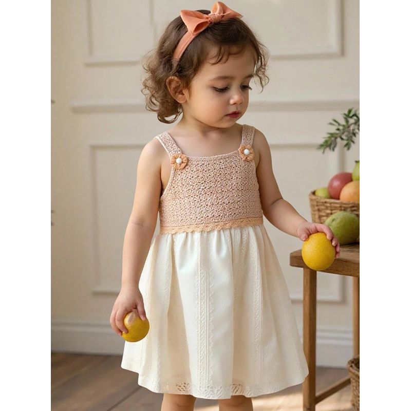 GENERICO - Vestido Sunny en tejido de punto con tirantes y flores