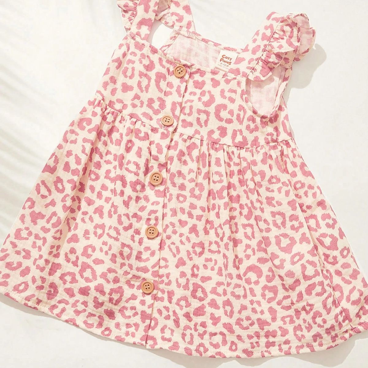 GENERICO - Vestido Print Rosa Leopard