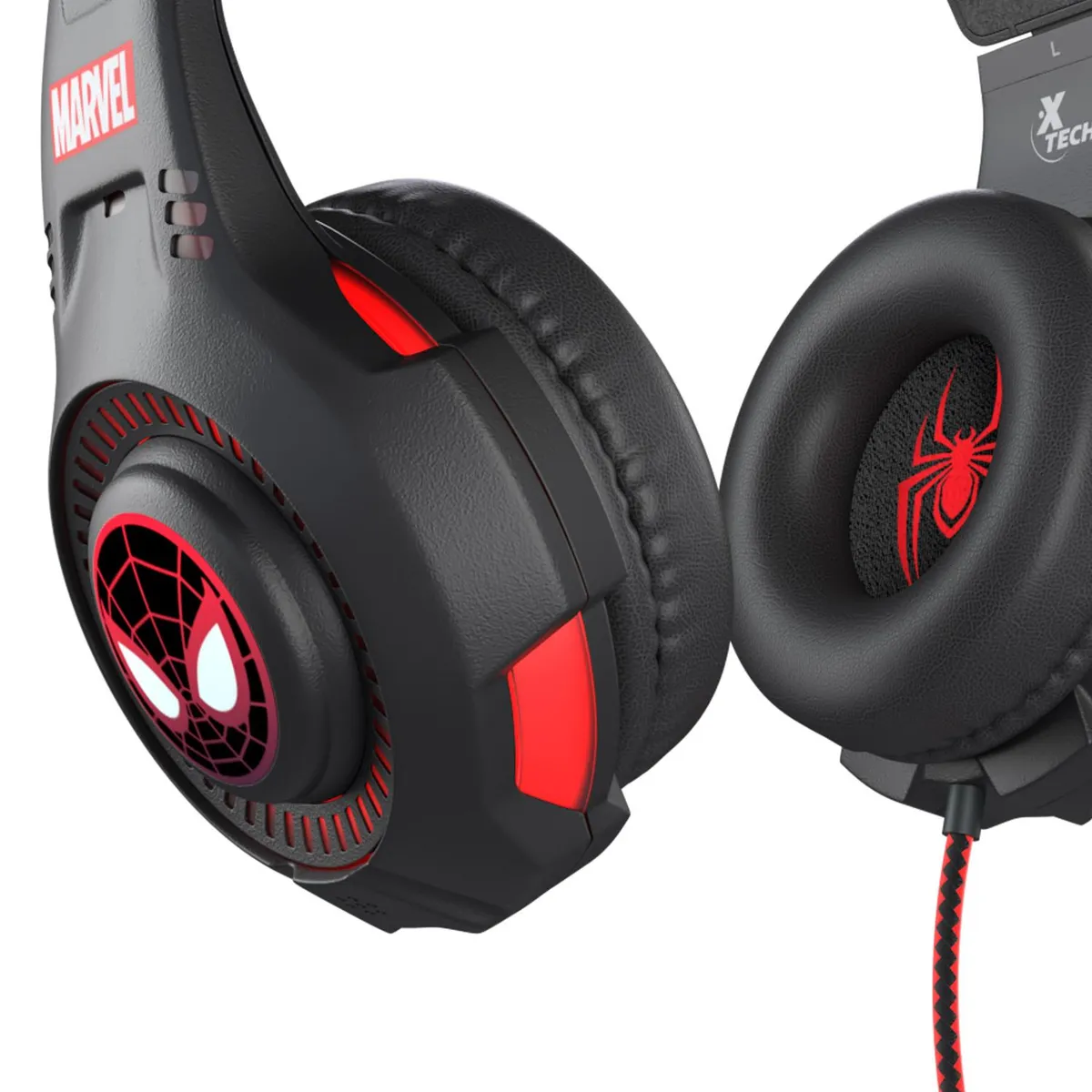 XTECH - Audífonos Gamer Xtech Edición Marvel SpiderMan Negro 35mm USB