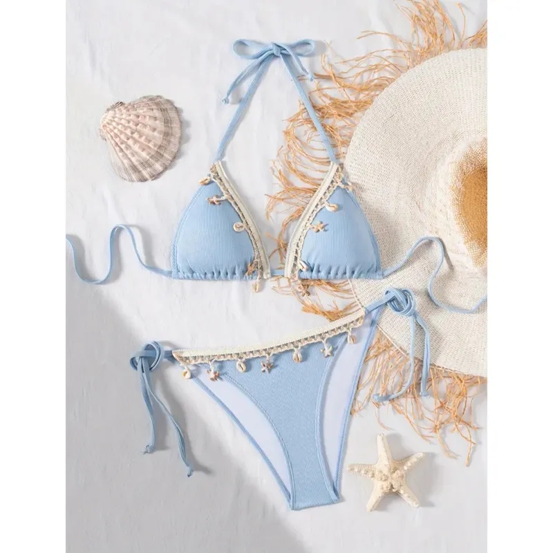 GENERICO - CONJUNTO BIKINI SEXY CON COPA Y FORRO