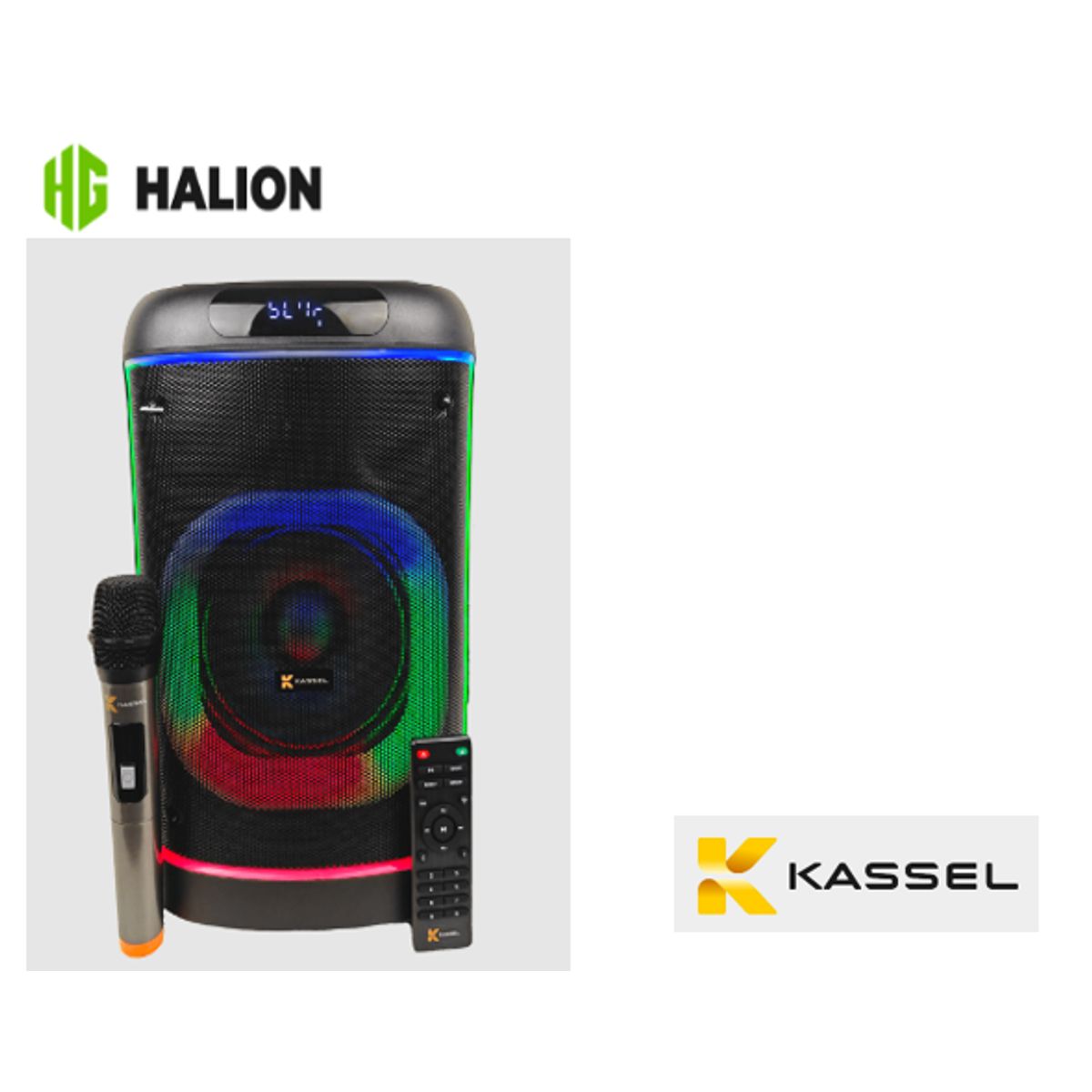HALION - Parlante Portatil K816 USB TF Bluetooth TWS RADIO FM KASSEL