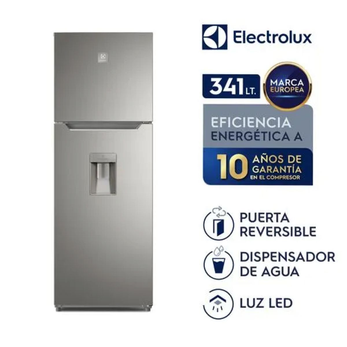 ELECTROLUX - Refrigeradora No Frost 341Lt ERTS45K2HUS