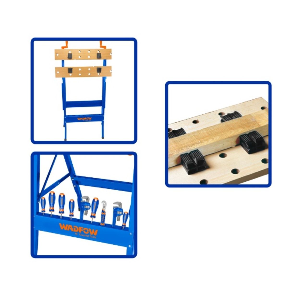 GENERICO - Mesa de Trabajo Plegable 605x630x750mm Wadfow