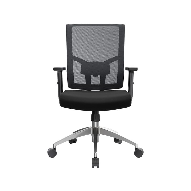 OFIDEAS - Silla de Oficina Gerente Delphi Pro Negro Aluminio Ofideas