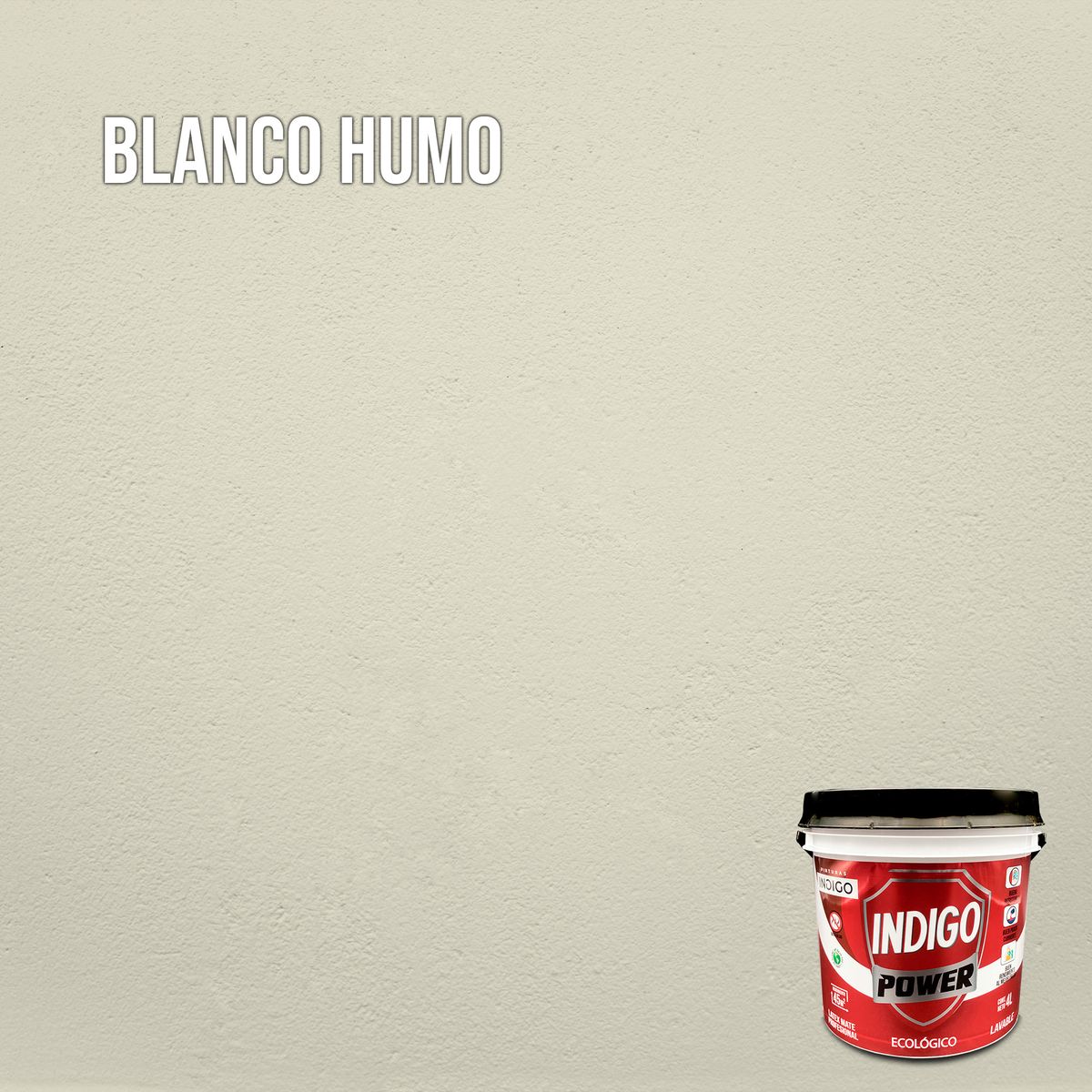 PINTURAS INDIGO - Látex INDIGO POWER Blanco Humo