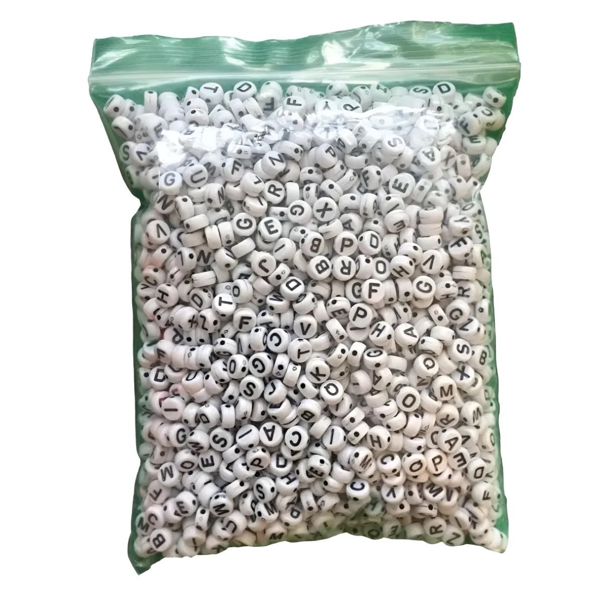GENERICO - Letras Redondas Cuentas Alfabeto Para Pulseras Manualidades