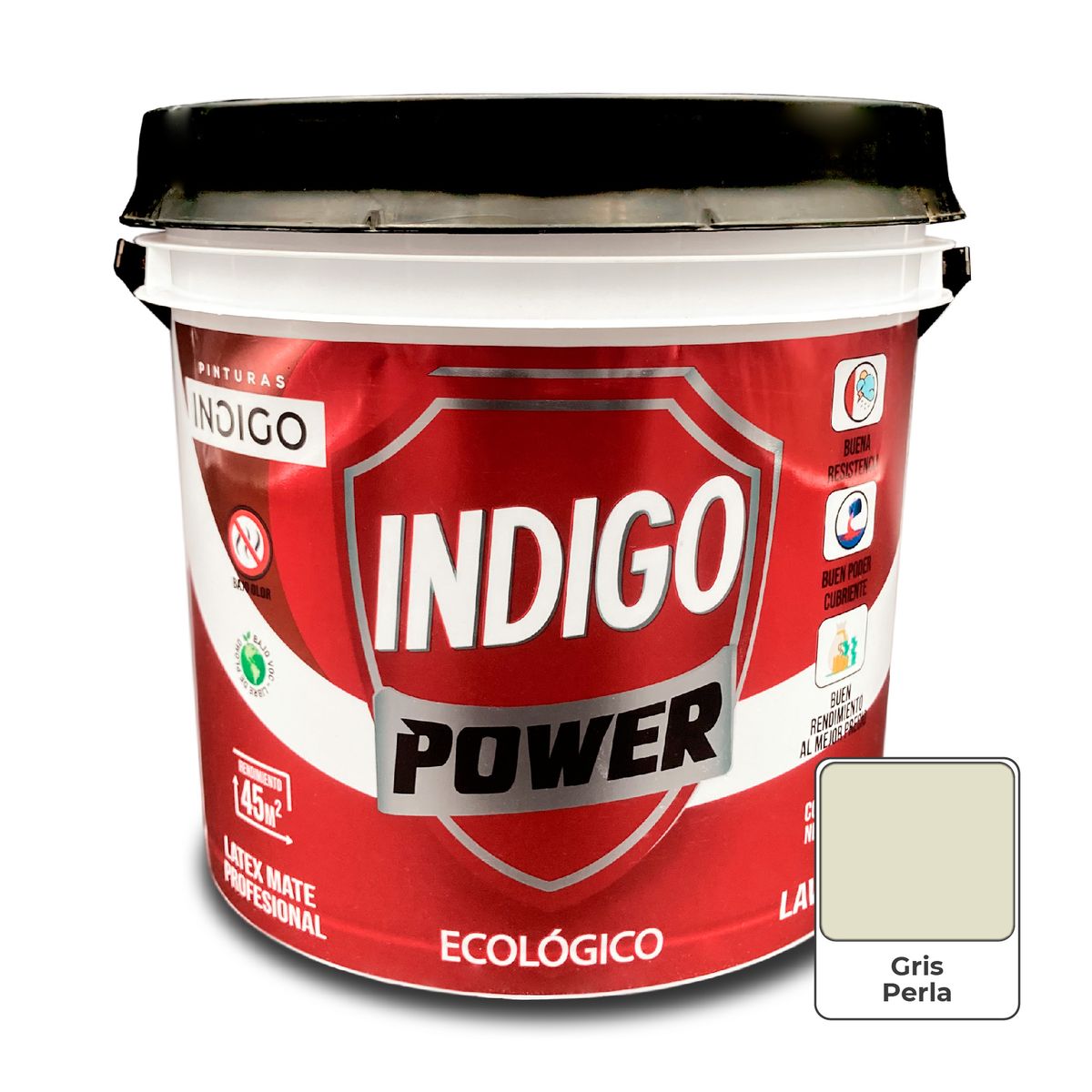 PINTURAS INDIGO - Látex INDIGO POWER Gris Perla