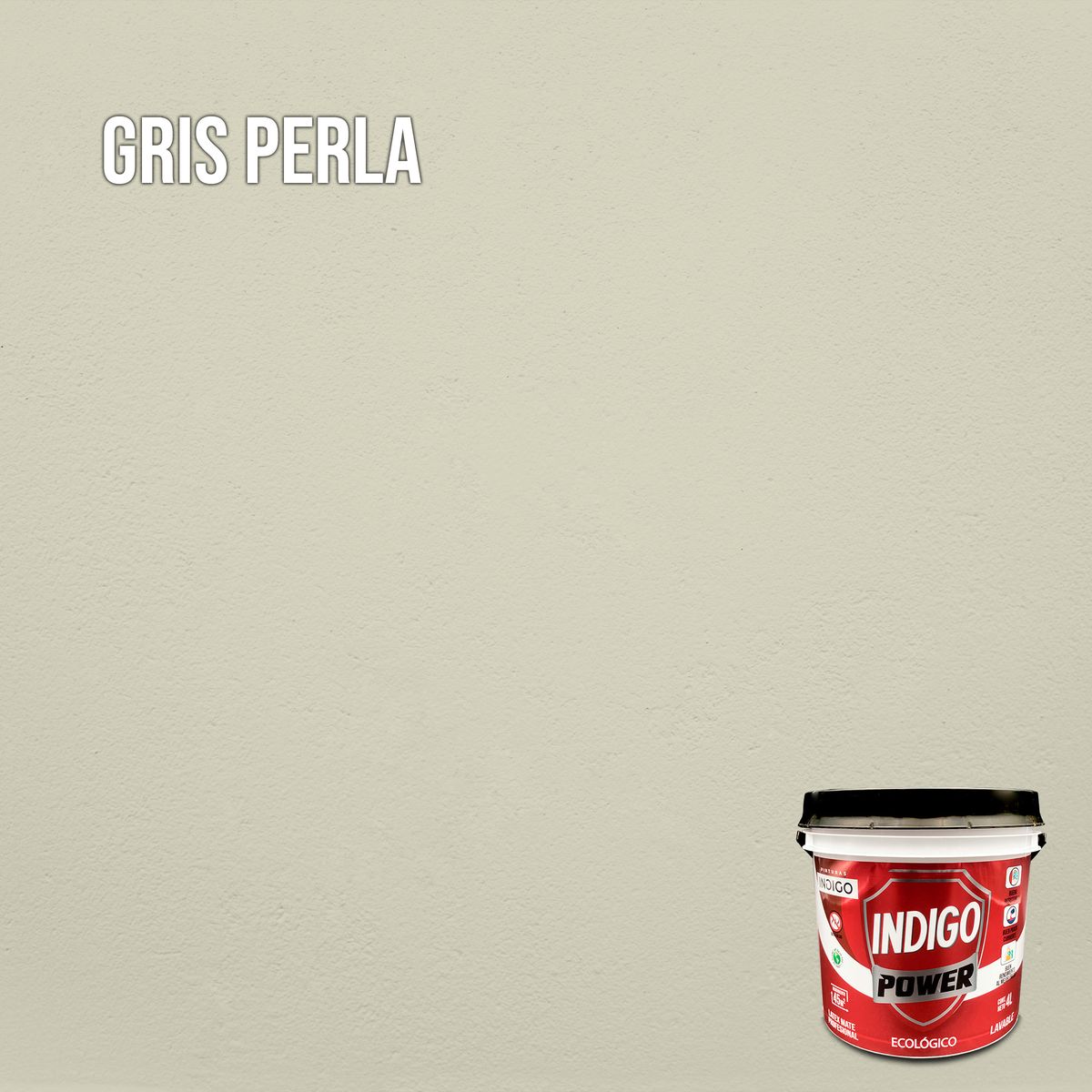 PINTURAS INDIGO - Látex INDIGO POWER Gris Perla