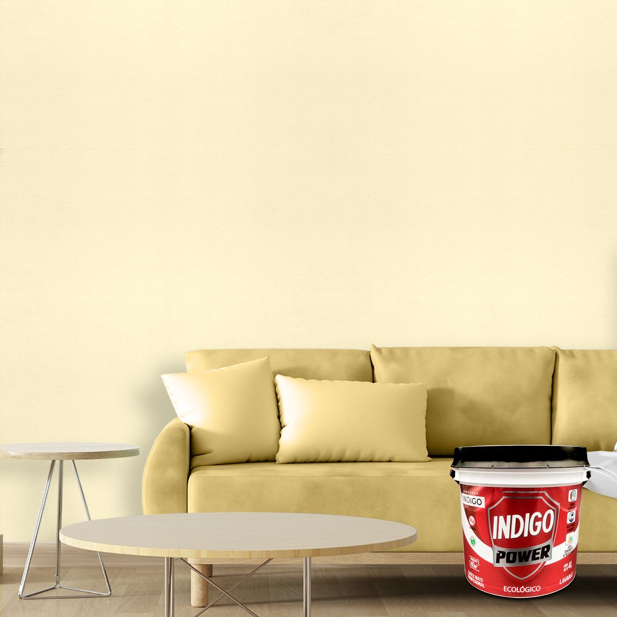 PINTURAS INDIGO - Látex INDIGO POWER Marfil Claro