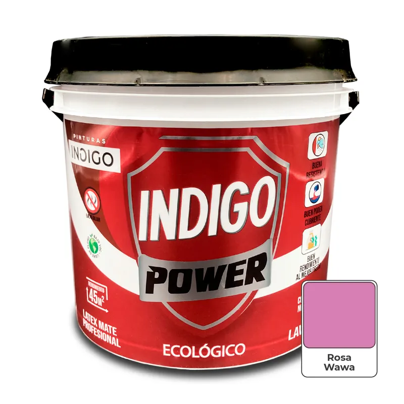 PINTURAS INDIGO - Látex INDIGO POWER Rosa Wawa