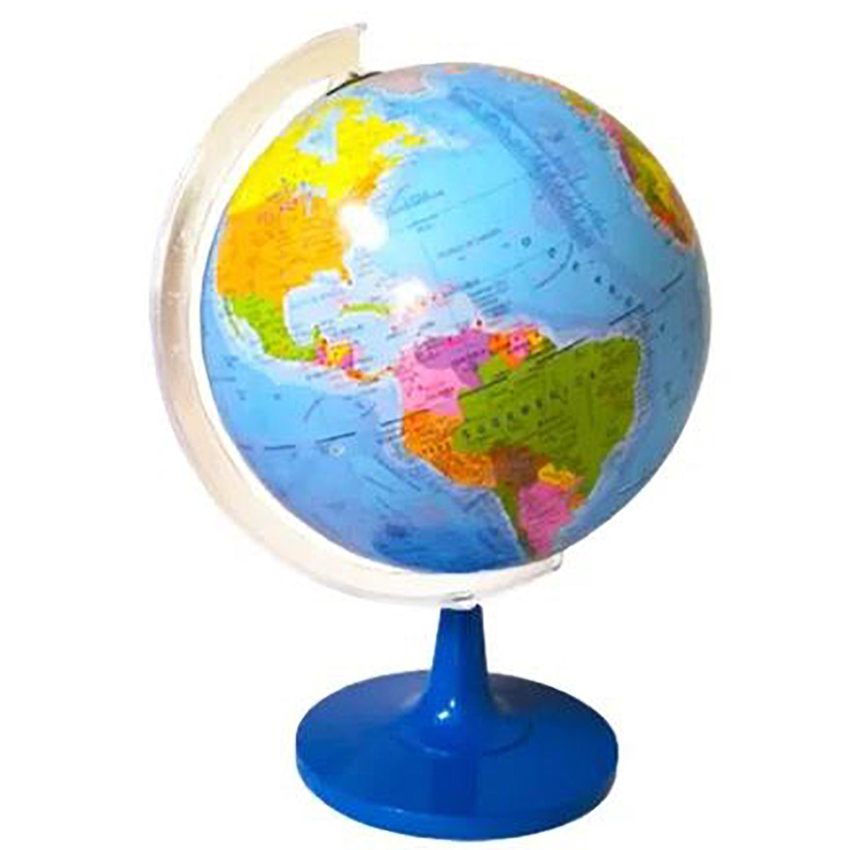 START FG - Globo Terráqueo Realista 45cm Giratorio con Base Resistente