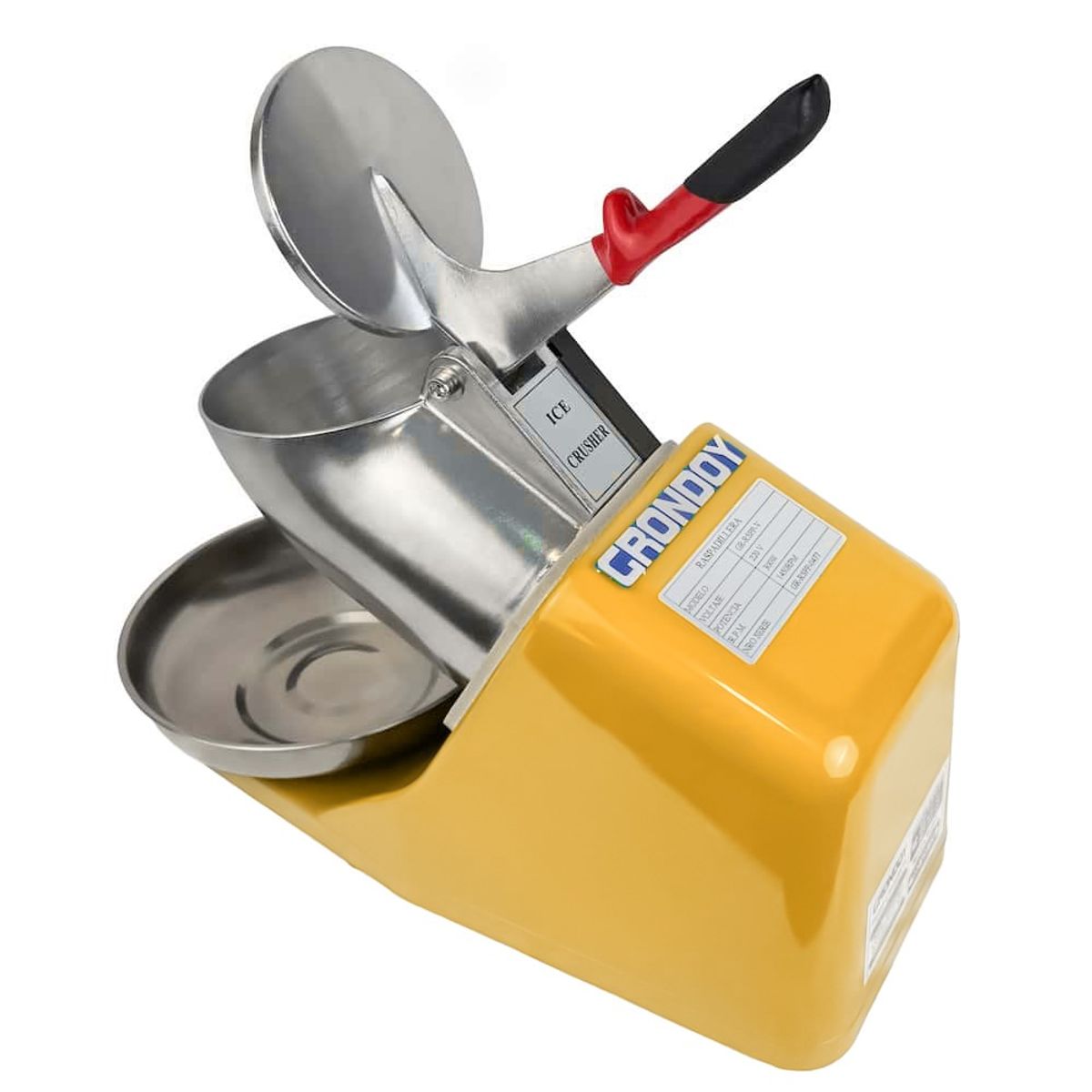 GRONDOY - Raspadillera Electrica 4 Cuchillas Grondoy Amarilla