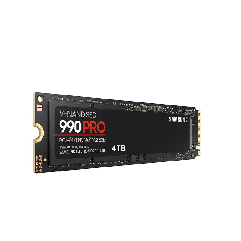 SAMSUNG - Disco Solido SSD Samsung 990 Pro 4TB M2 2280 PCIe 4.0 MZ-V9P4T0B/AM