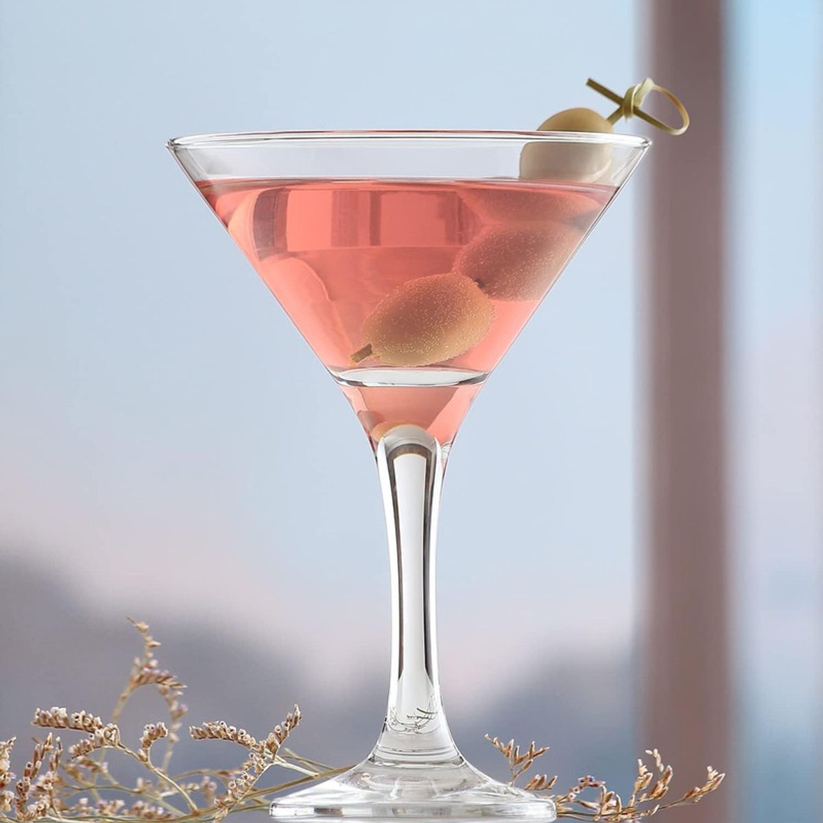 NADIR - Copas Martini de Vidrio 100ml Elegantes Cócteles Gourmet X6
