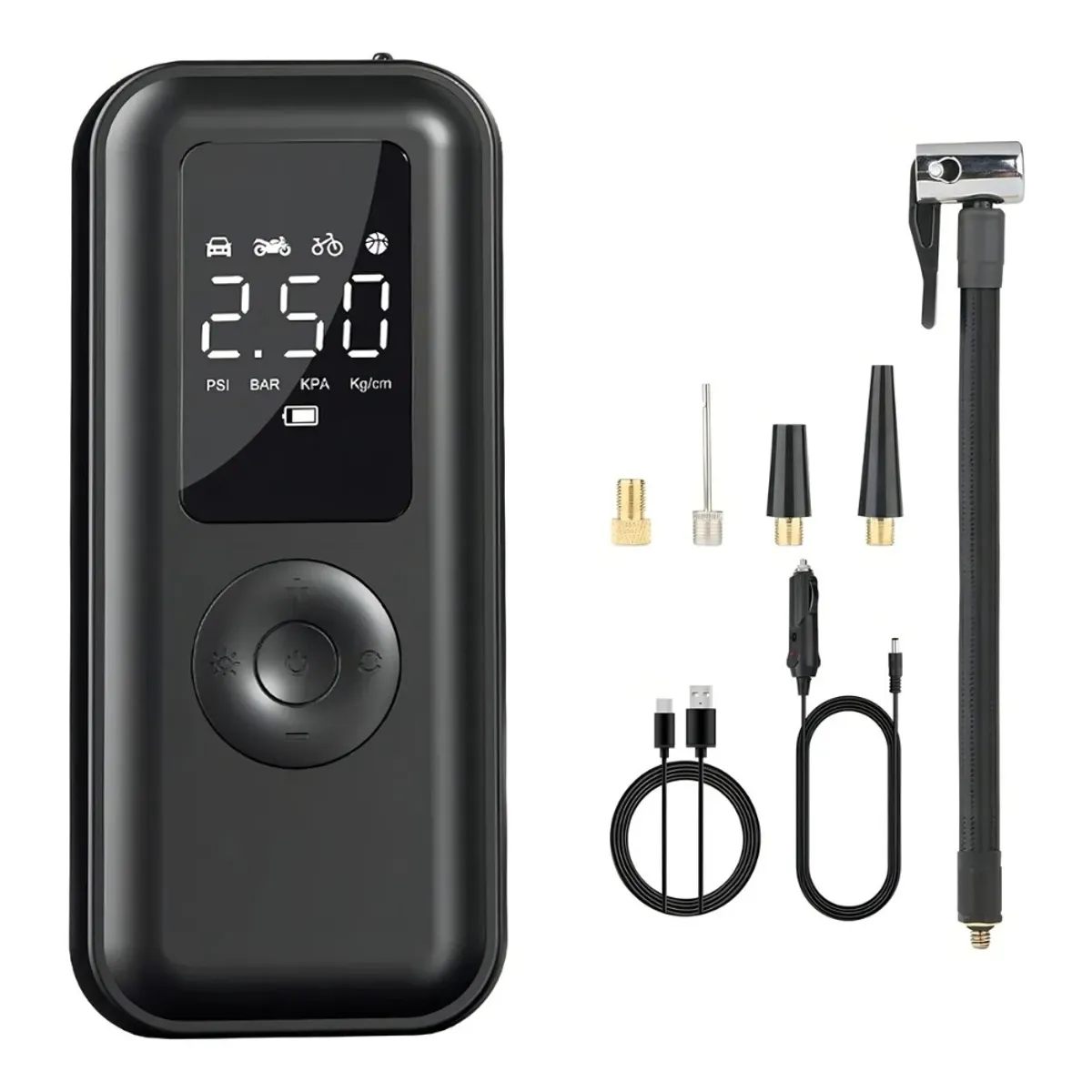 SEISA - Inflador De Llantas Portatil Compresor de Aire Recargable