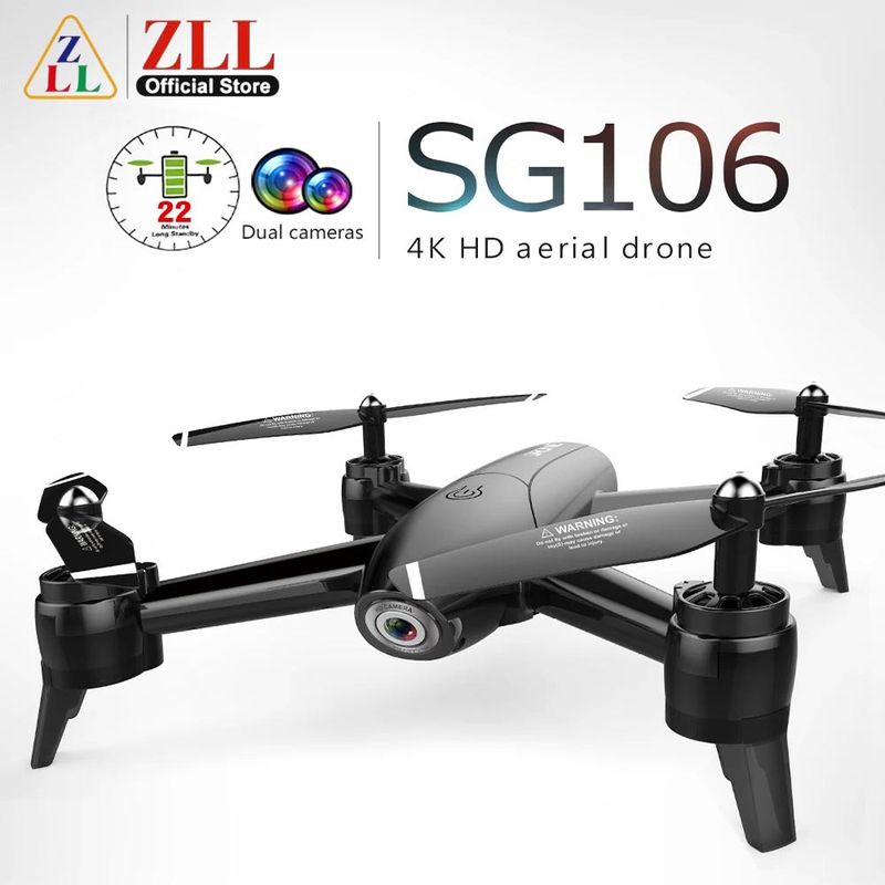 GENERICO - Drone Sg106 Camara Dual 4K Negro