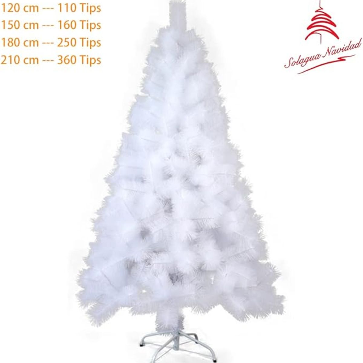 GENERICO - ARBOL DE NAVIDAD PREMIUM BLANCO 1.80 M