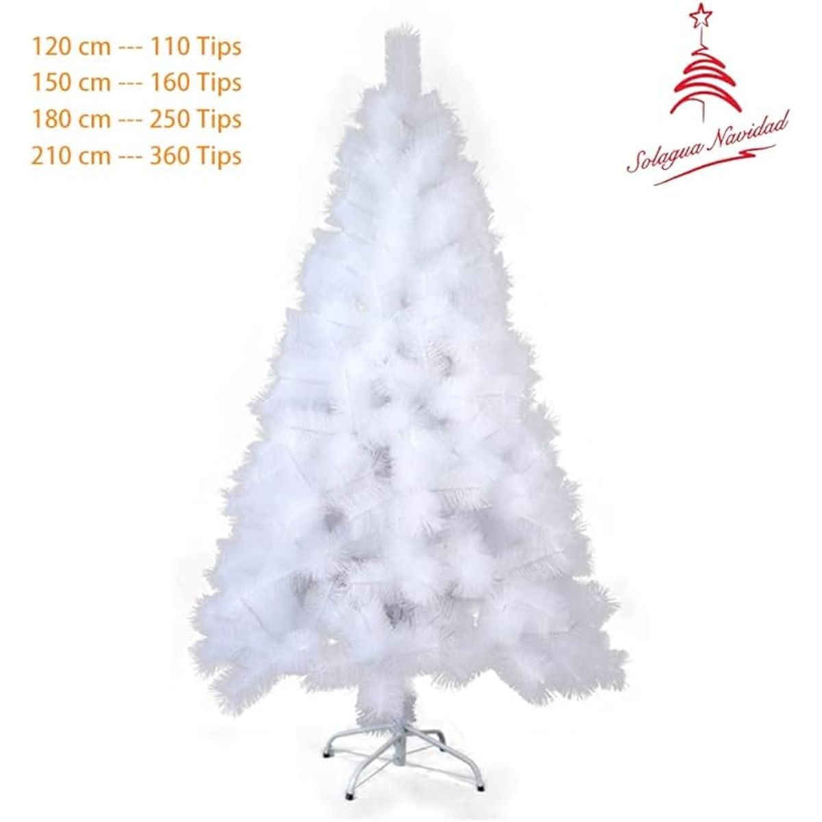 GENERICO - ARBOL DE NAVIDAD PREMIUM BLANCO 1.80 M