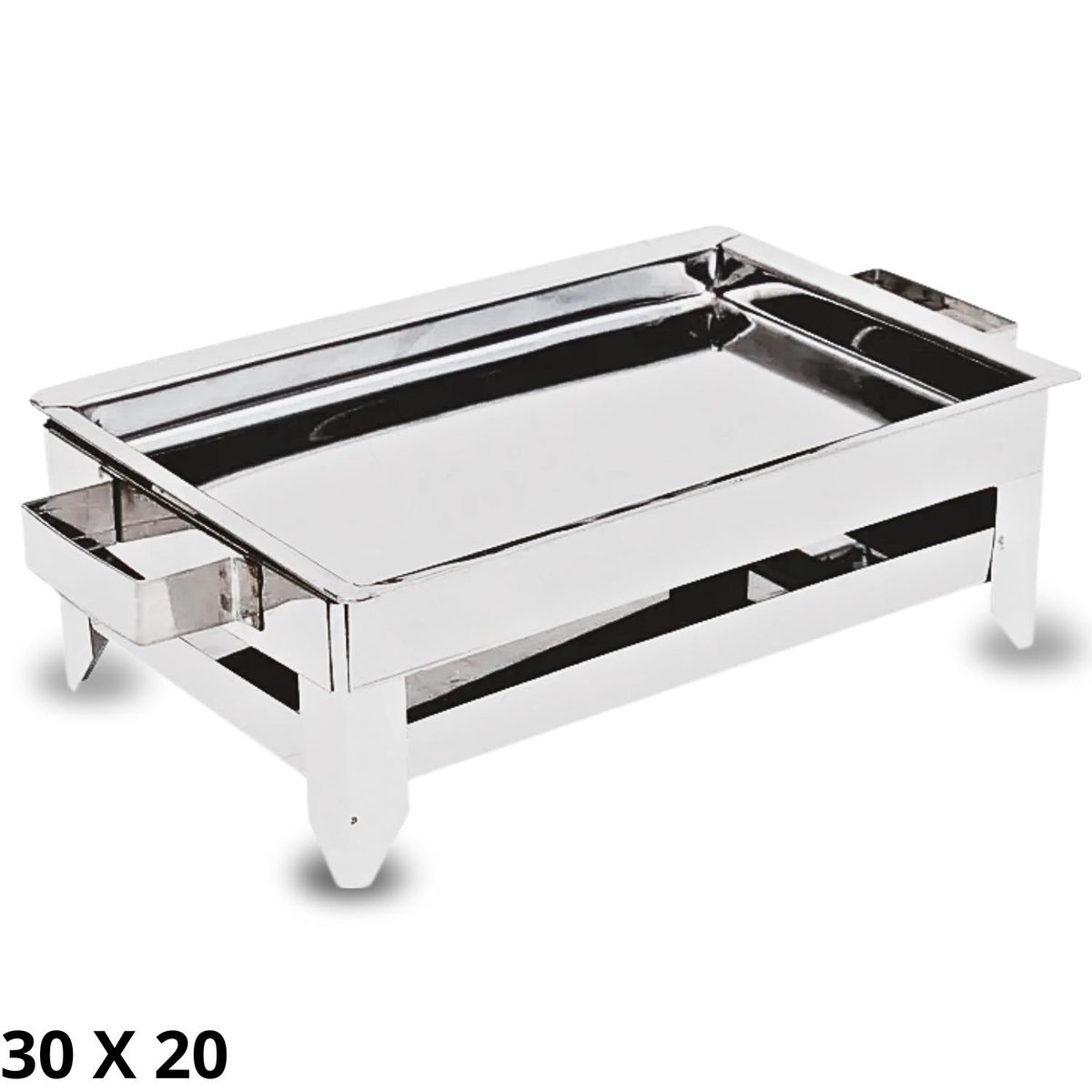 GENERICO - Parrillero Acero Inoxidable 30 X 20