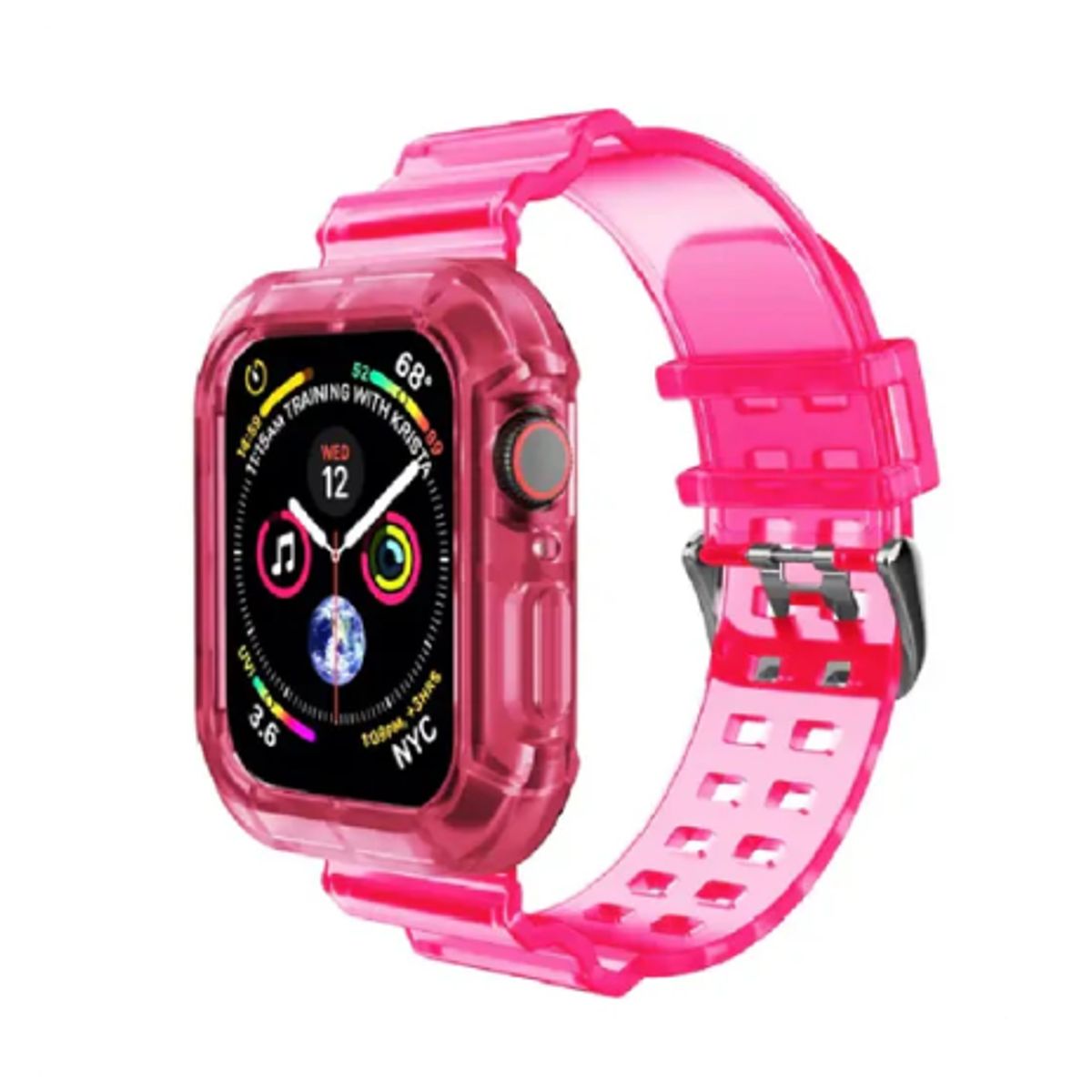 GENERICO - Correa TPU Completa para Apple Watch 41mm - Fucsia