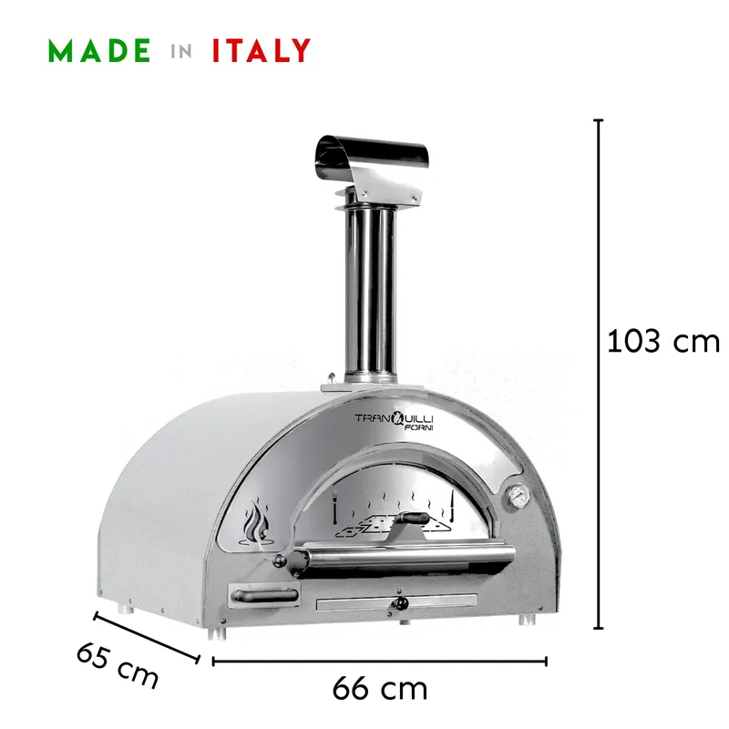 TRANQUILLI FORNI - Horno Italiano a la Leña I Tamaño Baby I Acero