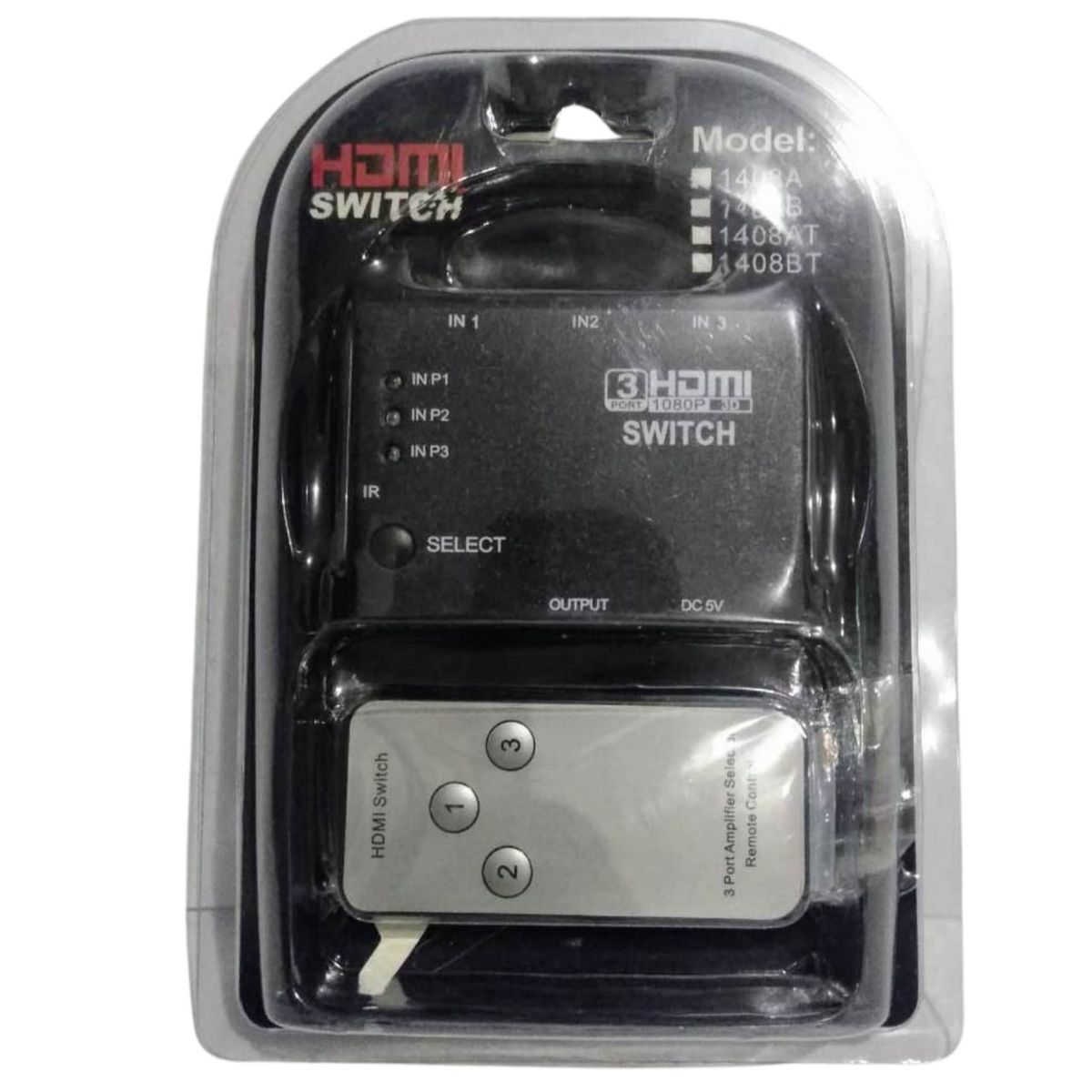 GENERICO - Switch Hdmi Conversor Adaptador Divisor 1x3 con Control