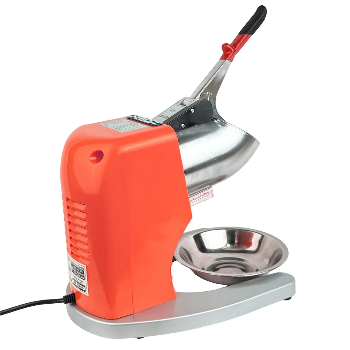 GRONDOY - Raspadillera Eléctrica Mediana 4 Cuchillas 220v Naranja Grondoy