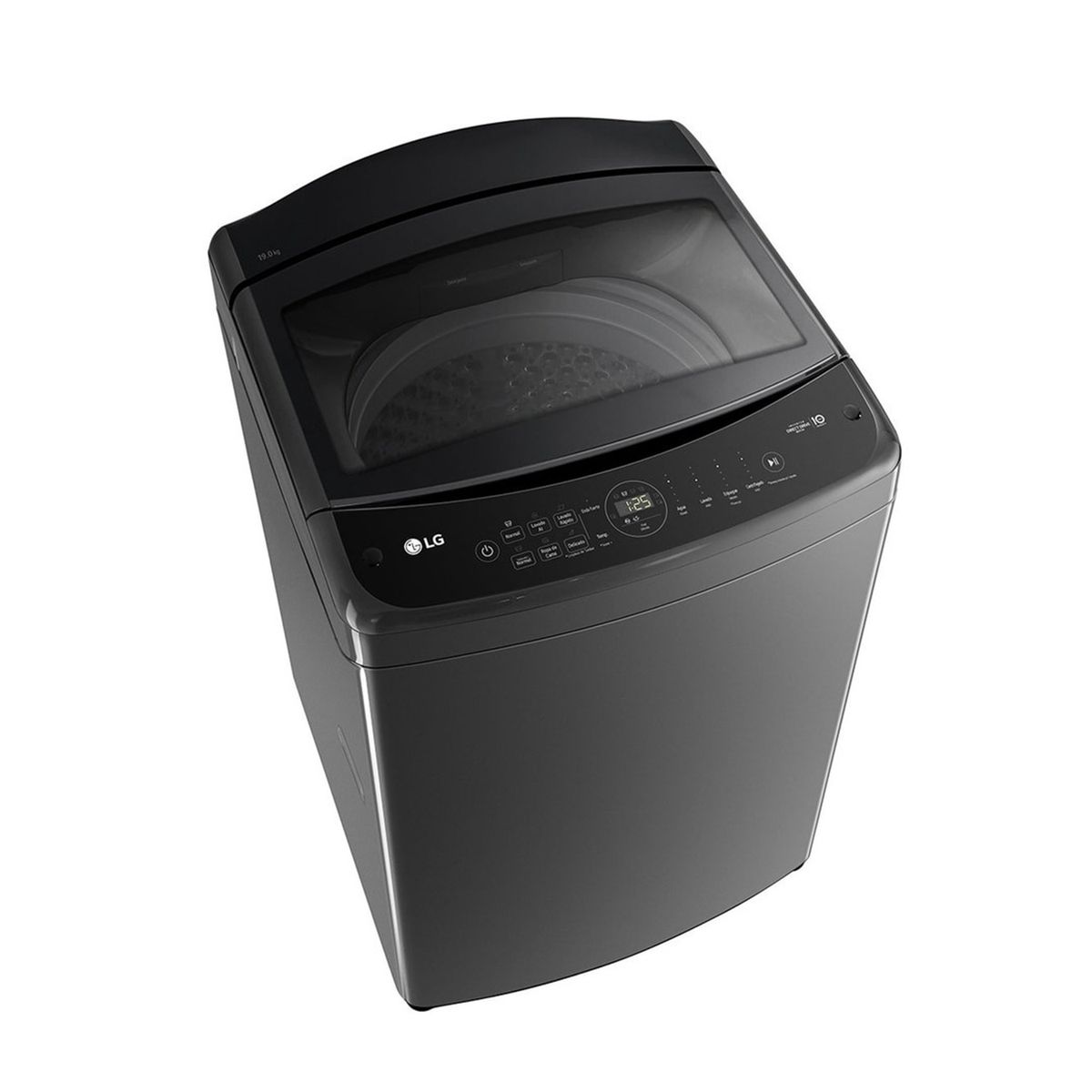 LG - Lavadora LG 19 KG Carga Superior con AI DD WT19BV6T Negro Claro