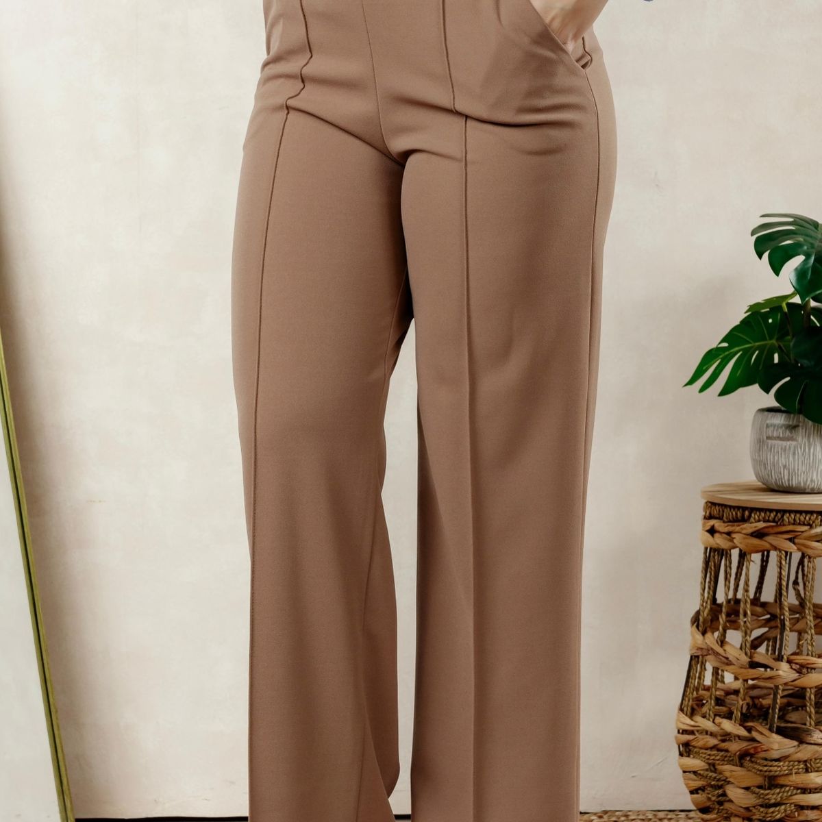 GENERICO - Pantalón Palazzo Mujer Tipo Shein