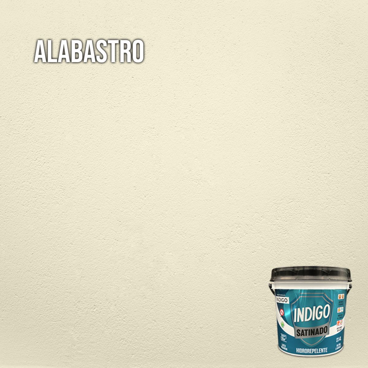 PINTURAS INDIGO - Látex INDIGO SATINADO Alabastro