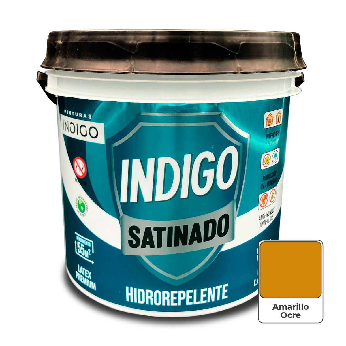 PINTURAS INDIGO - Látex INDIGO SATINADO Amarillo Ocre