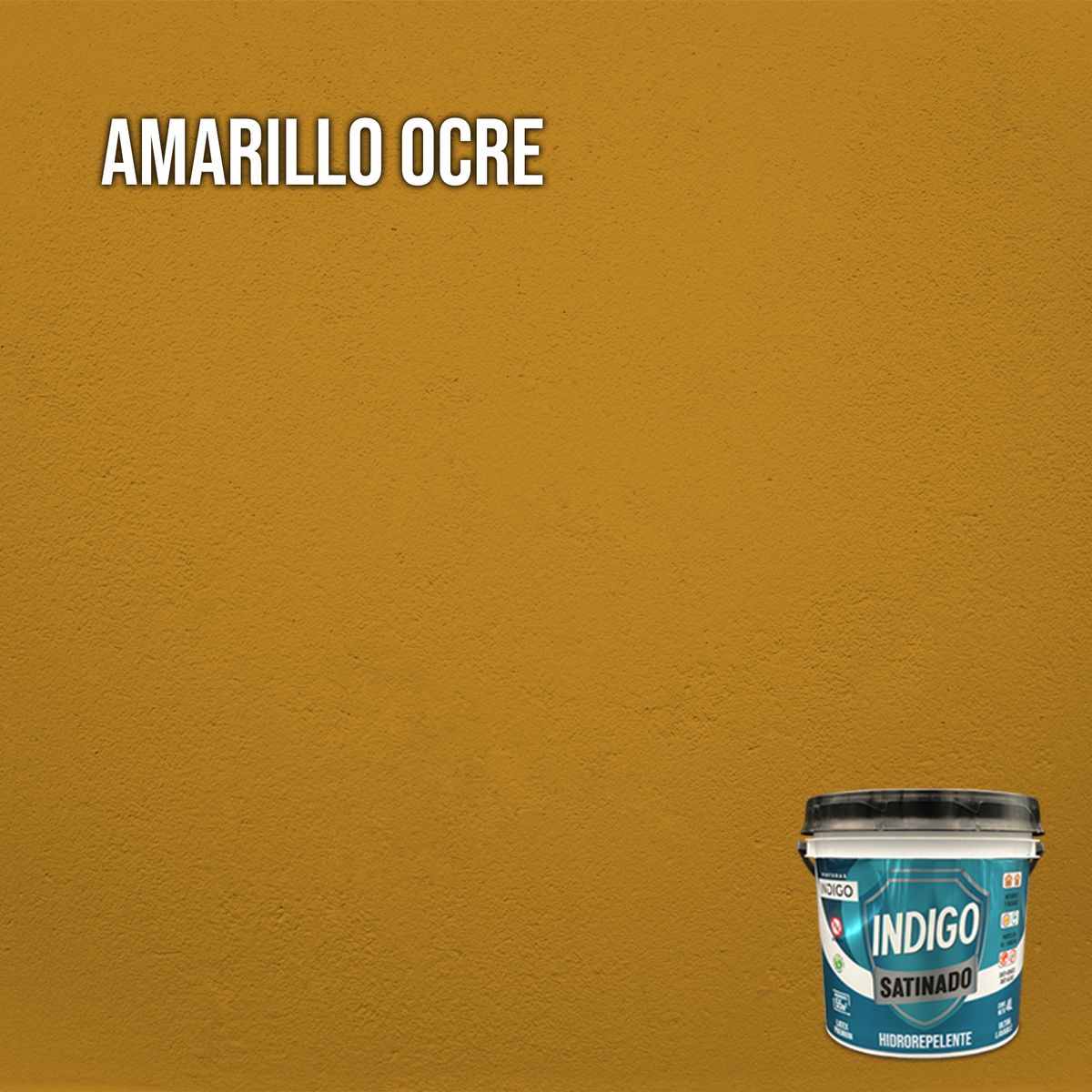 PINTURAS INDIGO - Látex INDIGO SATINADO Amarillo Ocre