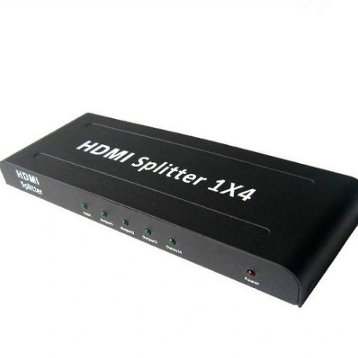 GENERICO - Splitter HDMI 1x4 Metalico Full Hd 4K 30hz 3D 1080P 60Hz 4 pantallas